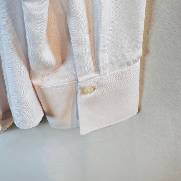 Y2K Texas A&M White Button Down Shirt XL College Preppy Fit - Picture 5 of 5